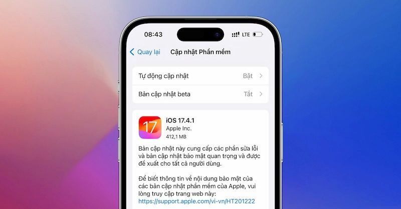 Apple chính thức phát hành iOS 17.4.1
