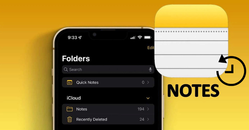 Cách khôi phục ghi chú bị mất trên iPhone