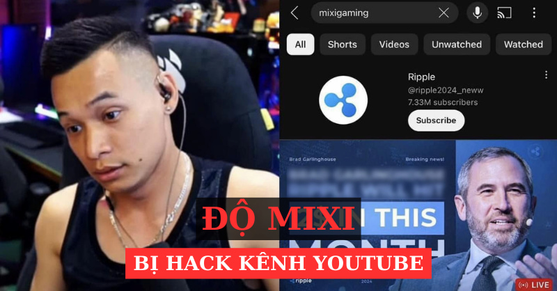 Kênh YouTube của Độ Mixi bị hack