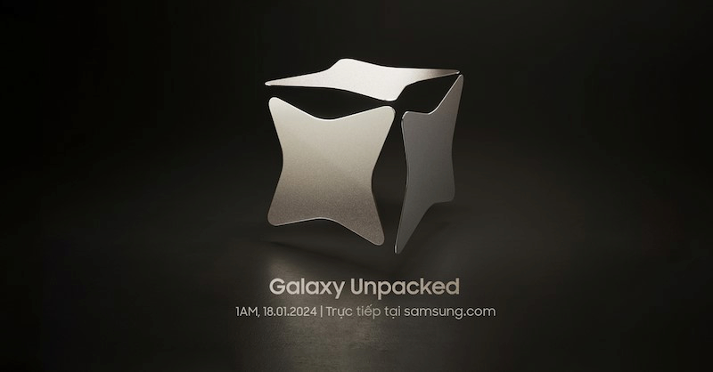 Sự kiện Unpacked ra mắt Galaxy S24 sẽ được tổ chức vào ngày 18/1/2024