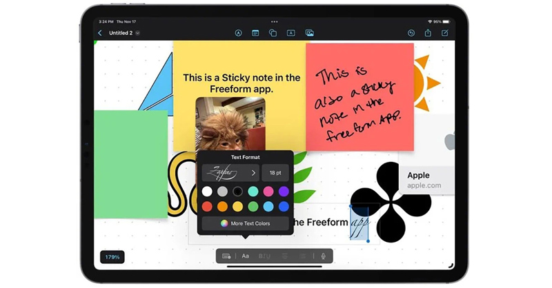 Apple Freeform tạo ra không gian làm việc không giới hạn