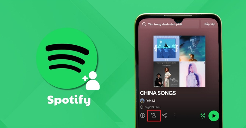 Cách thêm cộng sự vào danh sách phát Spotify đơn giản