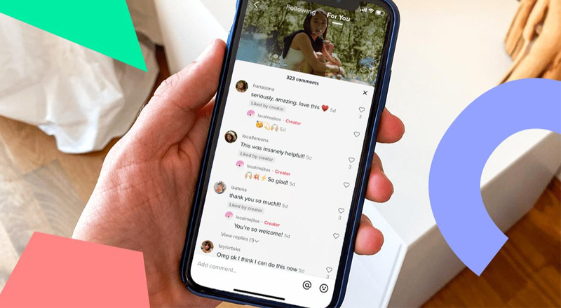 Bình luận vào video TikTok có nhiều view 