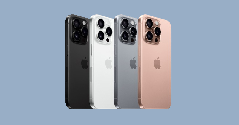 Các phiên bản màu sắc dự kiến của iPhone 16 Pro 