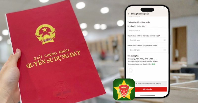 Cách nộp sổ đỏ qua VNeID