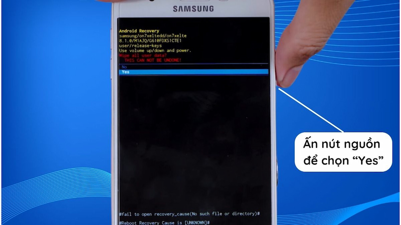 Khôi phục cài đặt gốc Samsung