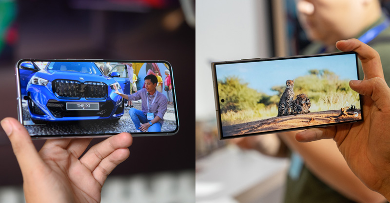 Màn hình hiển thị của Galaxy S24 Ultra và Pixel 8 Pro