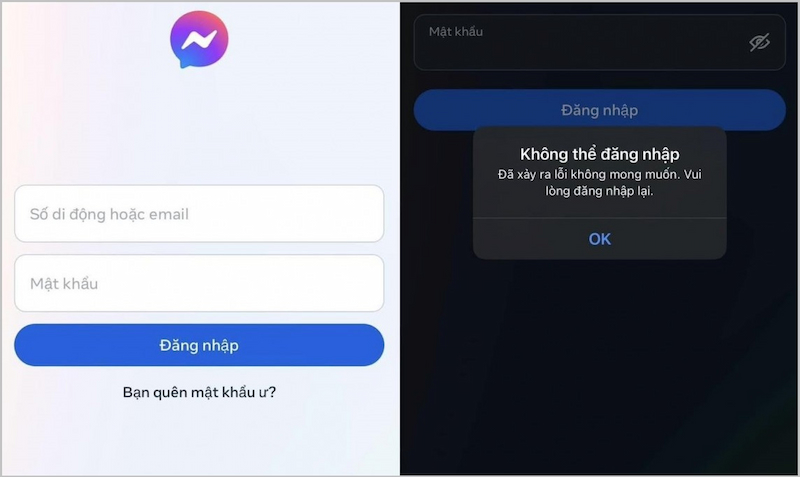 Messenger, Facebook bị sập trên toàn cầu