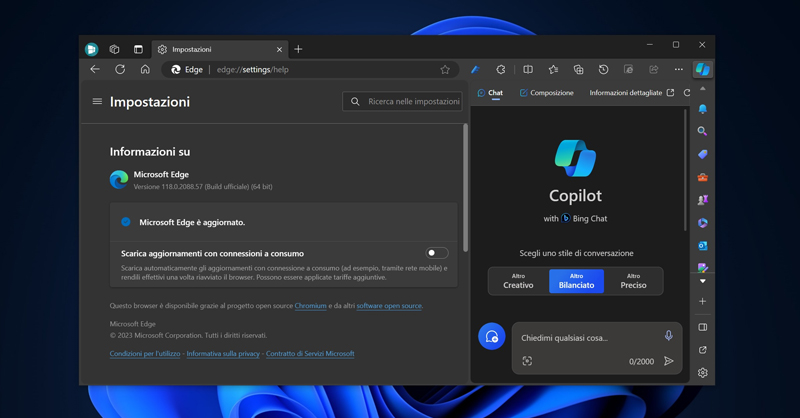 Người dùng có thể truy cập Microsoft Copilot trên trình duyệt Microsoft Edge