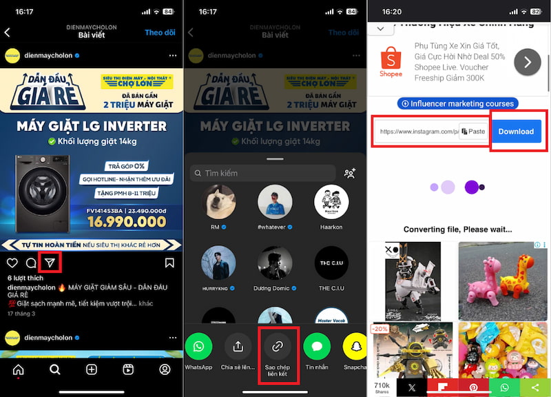 Sao chép liên kết
