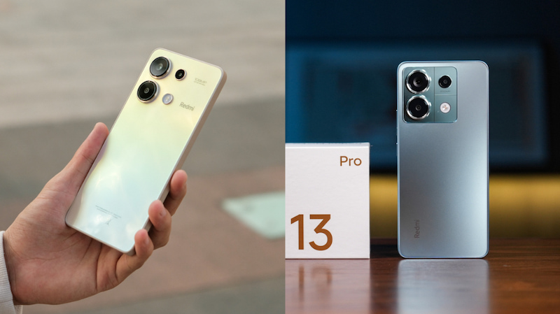 So sánh thiết kế Redmi Note 13 4G và Redmi Note 13 Pro 5G 
