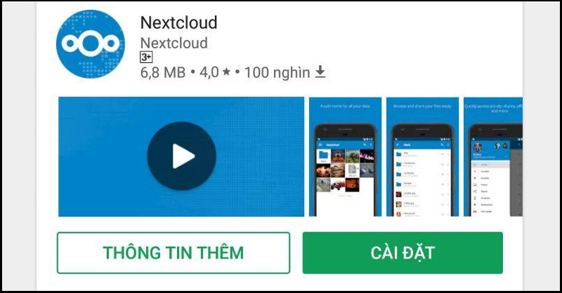 Tải Nextcloud trên điện thoại Android