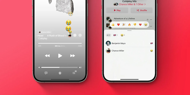 Thả biểu tượng cảm xúc trên Apple Music với iOS 17.3