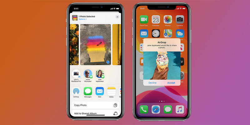 Tính năng AirDrop trên điện thoại iPhone