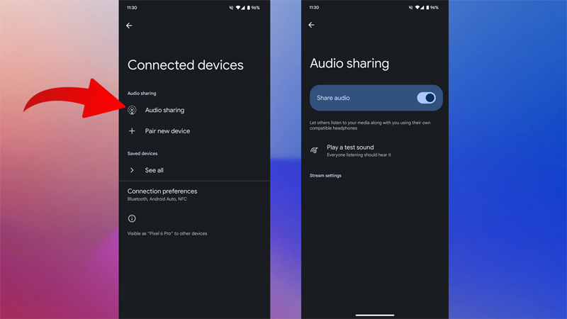 Tính năng Audio sharing trên Android 15 DP2