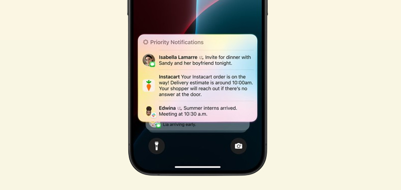 Tính năng thông báo ưu tiên của Apple Intelligence
