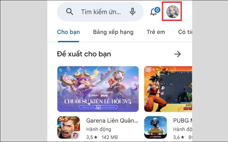 Truy cập CH Play trên điện thoại Samsung