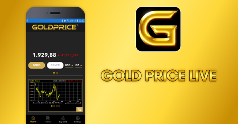 Ứng dụng theo dõi giá vàng Gold Price Live