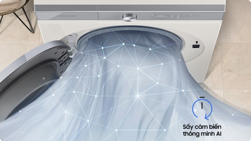 Công nghệ AI Dry giúp sấy khô quần áo tối ưu