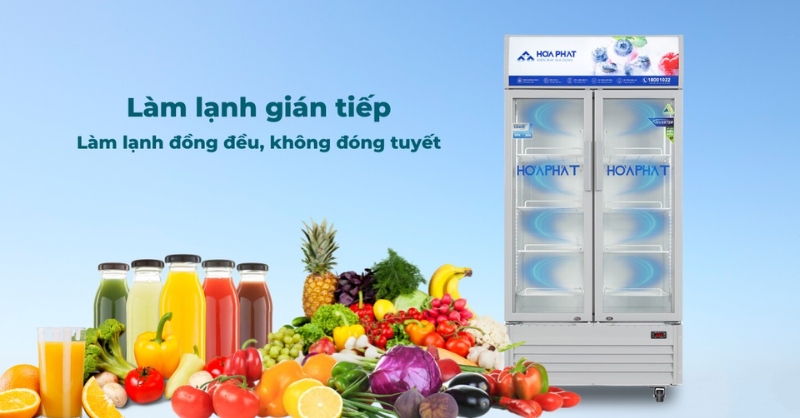 Công nghệ làm lạnh gián tiếp giúp thực phẩm tươi ngon lâu, không đóng tuyết