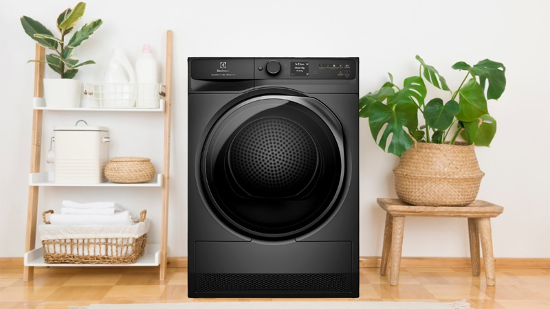 Máy Sấy Bơm Nhiệt Electrolux Inverter EDH902R9SC có khối lượng sấy 9Kg