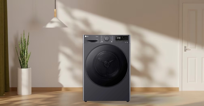Máy Sấy Bơm Nhiệt LG Inverter 10.5 Kg DVHP50M có thiết kế sang trọng, tinh tế