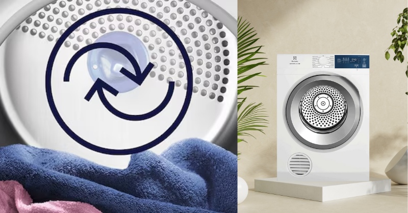 Máy Sấy Thông Hơi Electrolux 8.5 Kg EDV854J3WB