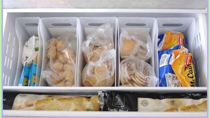 Sắp xếp thực phẩm trong tủ đông khoa học để hạn chế tiêu hao nhiều năng lượng
