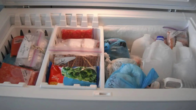 Lưu trữ quá nhiều thực phẩm sẽ khiến cho nhiệt độ mặt trước của tủ tăng cao