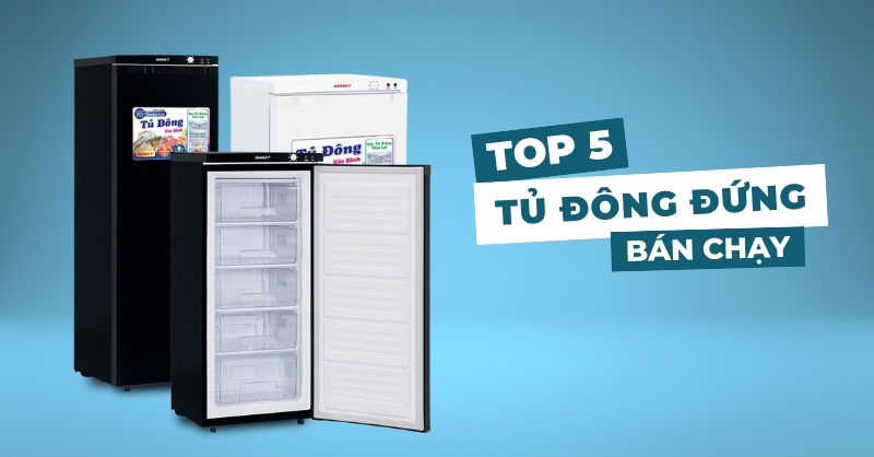 Top 5 tủ đông đứng bán chạy tại Siêu Thị Điện Máy - Nội Thất Chợ Lớn