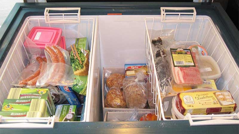 Một số tủ đông 1 ngăn đã được trang bị giỏ đựng thực phẩm