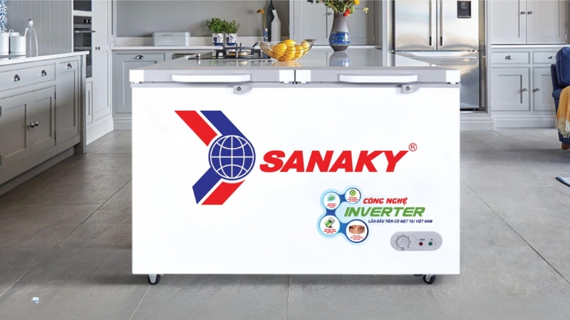 Tủ đông Sanaky 1 ngăn được trang bị công nghệ tiết kiệm điện Inverter