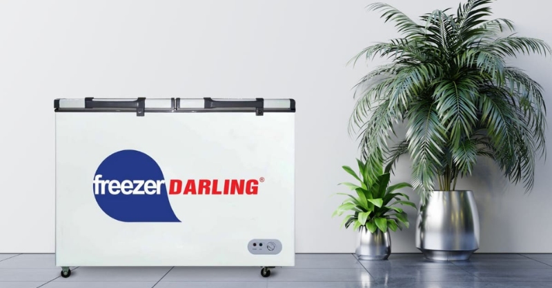 Tủ Đông Mát Darling DMF-2688W2 có thiết kế 1 ngăn đông, 1 ngăn mát