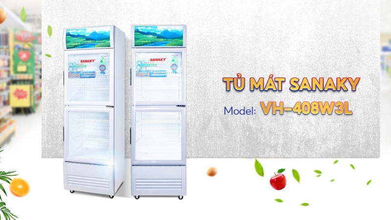 Tủ Mát Sanaky Inverter 340 Lít VH-408W3L