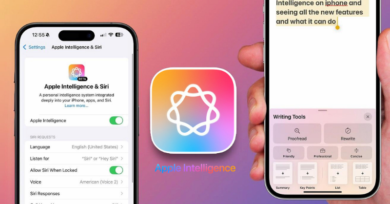 Apple Intelligence bản Beta có mặt trên bản cập nhật iOS 18.1 Beta