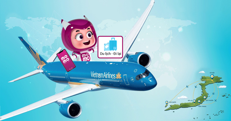 Đặt vé máy bay Vietnam Airlines bằng MoMo