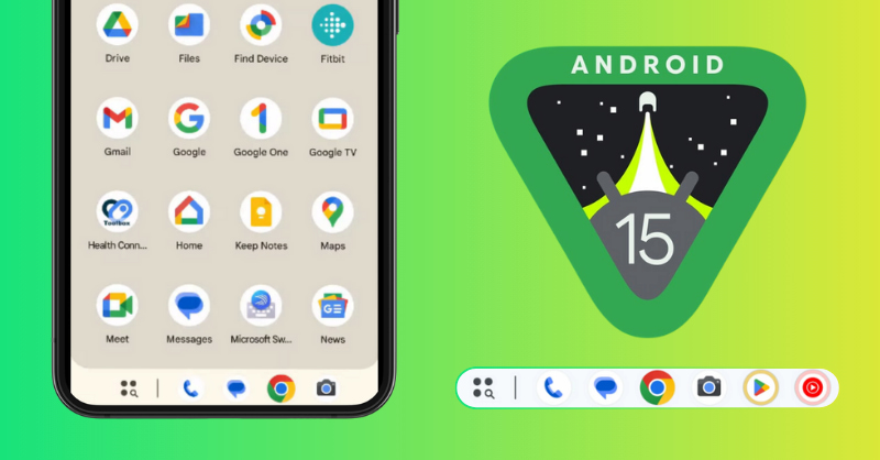 Google sẽ đưa thanh taskbar trên Android 15 lên điện thoại