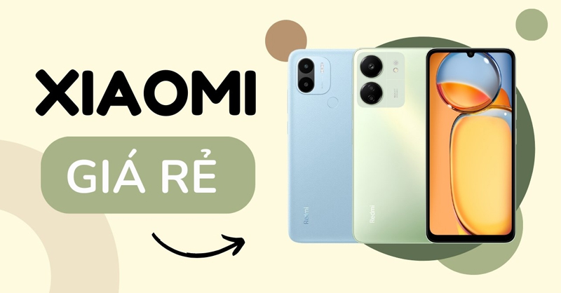 Top điện thoại Xiaomi giá rẻ