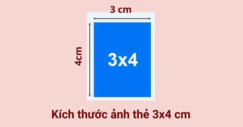 Ảnh thẻ có kích thước 3x4 được sử dụng phổ biến tại Việt Nam