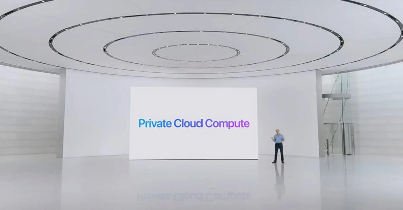 Apple Intelligence hoạt động với hệ thống Private Cloud Compute