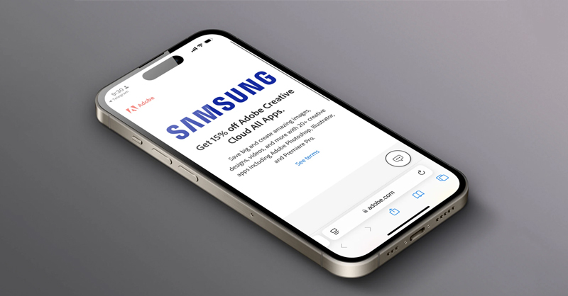 Adobe tung gói giảm giá đặc biệt cho Samsung