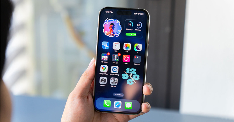 Hướng dẫn tạo widget iOS 18 nền trong suốt trên iPhone