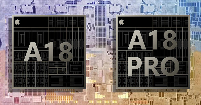 So sánh chip Apple A18 và A18 Pro