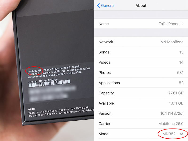 Cách nhận biết iPhone chính hãng hay quốc tế