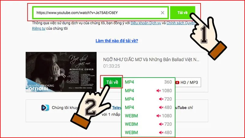 Tải video YouTube bằng SaveFrom như thế nào