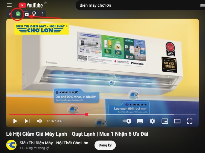 Các bước tải video YouTube bằng trình duyệt Cốc Cốc
