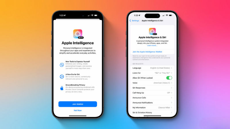 Cài đặt Apple Intelligence bản Beta