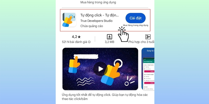 Cài đặt Auto Click trên điện thoại Android