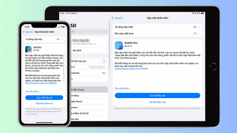 Cập nhật iOS 18.2 và iPadOS 18.2 chính thức