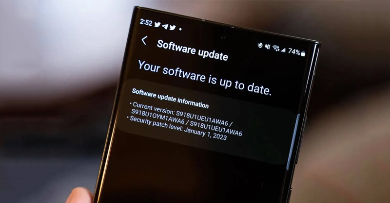 Cập nhật phần mềm cho điện thoại Samsung